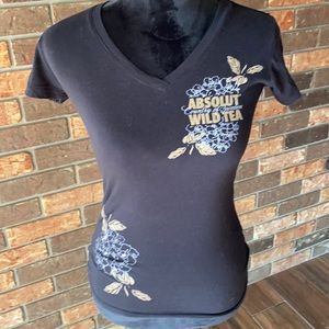 Size small black absolut wild tea T-shirt